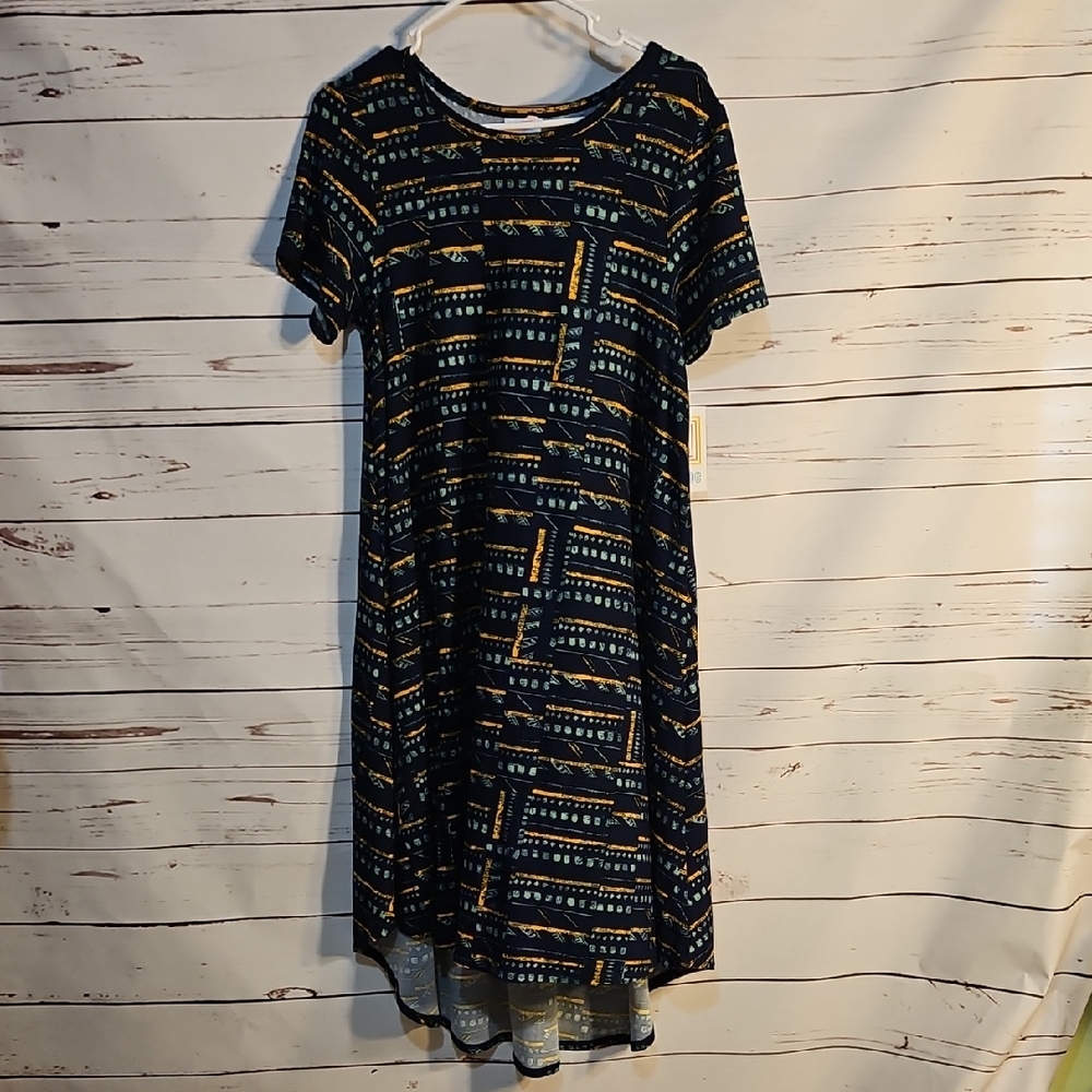 Black and Gold Asymmetrical‎ High-Low Sundress